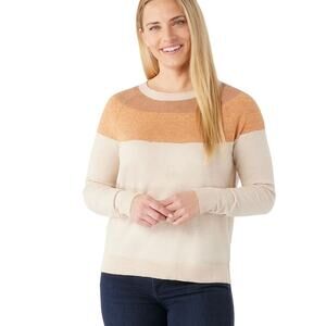 Smartwool Edgewood Colorblock Crew Sweater Lg